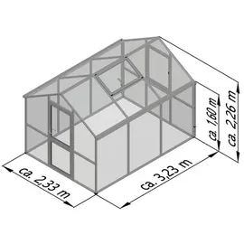 KGT Iris III Aluminium Tannengrün HKP 16 mm 7,53 m2