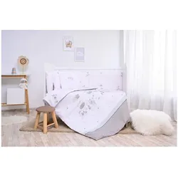 Lorelli Babybettwäsche Set Smile 6-teilig Decke 140x95 Kissen 43x35 Bett 120x60 weiß