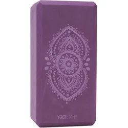 Yogablock Basic Art Ajna Chakra Yoga Aubergine Stabil YOGISTAR violett No Size