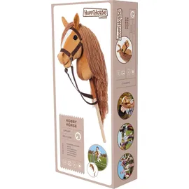 Hoppimals Steckenpferd A3 - HOPPIHORSE Kastanie - - Zubehörset