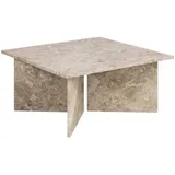 Actona Livetastic Couchtisch Creme Stein quadratisch 90x42x90 cm
