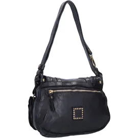Campomaggi Schultertasche Leder Schwarz