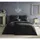 FLEURESSE Colours 009100 schwarz 155 x 220 cm + 80 x 80 cm