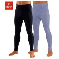 CLIPPER Lange Unterhose Packung, 2 Stk., aus weichem Single Jersey
