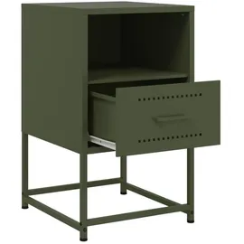 vidaXL Nachtschrank Olivgrün 36 x 39 x 60,5 cm Stahl
