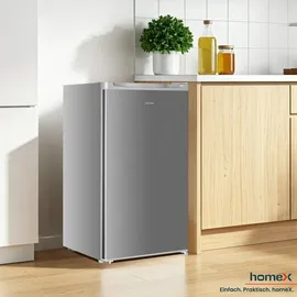 Homex CS0881-S Tischkühlschrank (90 l, 850 mm hoch, Silber)