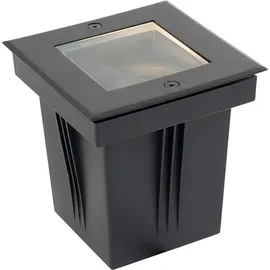 QAZQA Moderner Bodenspoiler Kunststoff verstellbar IP65 1x GU10 schwarz