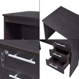 [en.casa] Schreibtisch Ragunda Dunkelbraun