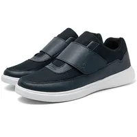 Schuhe Breite Füße Herren Gesundheitsschuhe Diabetikerschuhe Extra Weit Sportschuhe mit klettverschluss Orthopädische Sneaker Hausschuhe Rutschfest Senioren Schuhe Geschwollene Füße(Blue,49 EU) - 49 EU