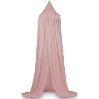 Deryan Baldachin Kinderzimmer 245cm - In 5 Farben - Betthimmel Mädchen, Jungen & Baby - Himmelbett vorhänge - Moskitonetz doppelbett - Himmel Babybett - Canopy - Rosa