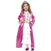 Rubies Pinky Prinzessin Kostüm für Mädchen, Fuchsia-Kleid mit rosa und weißen Details und silbernem Haarband, Original, ideal für Halloween, Weihnachten, Karneval und Geburtstag.