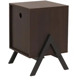 Mendler Nachtschrank HWC-O40 59 x 40 x 40 cm Braun