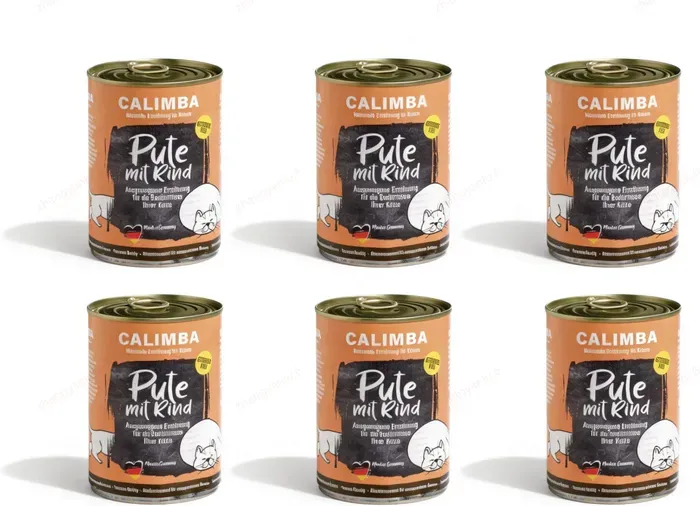 CALIMBA Pute, Rind & Schwein getreidefrei 6 x 400 g