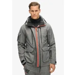 Superdry für Herren. MS110176A Skijacke Peak Rescue grau (L), Sportlich, Schnee, Elastan, Nachhaltig