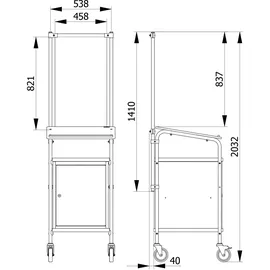 Fechtel Fetra fetra Anbausatz Infektionsschutzrahmen 5934 für Modelle 5834, 5836, 5844