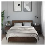 vidaXL Nachttische 2 Stk. Braun Eichen-Optik 40x40x55 cm Holzwerkstoff