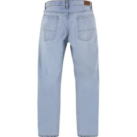 URBAN CLASSICS Heavy Ounce Straight Fit Zipped Jeans New Light Blue Washed 38