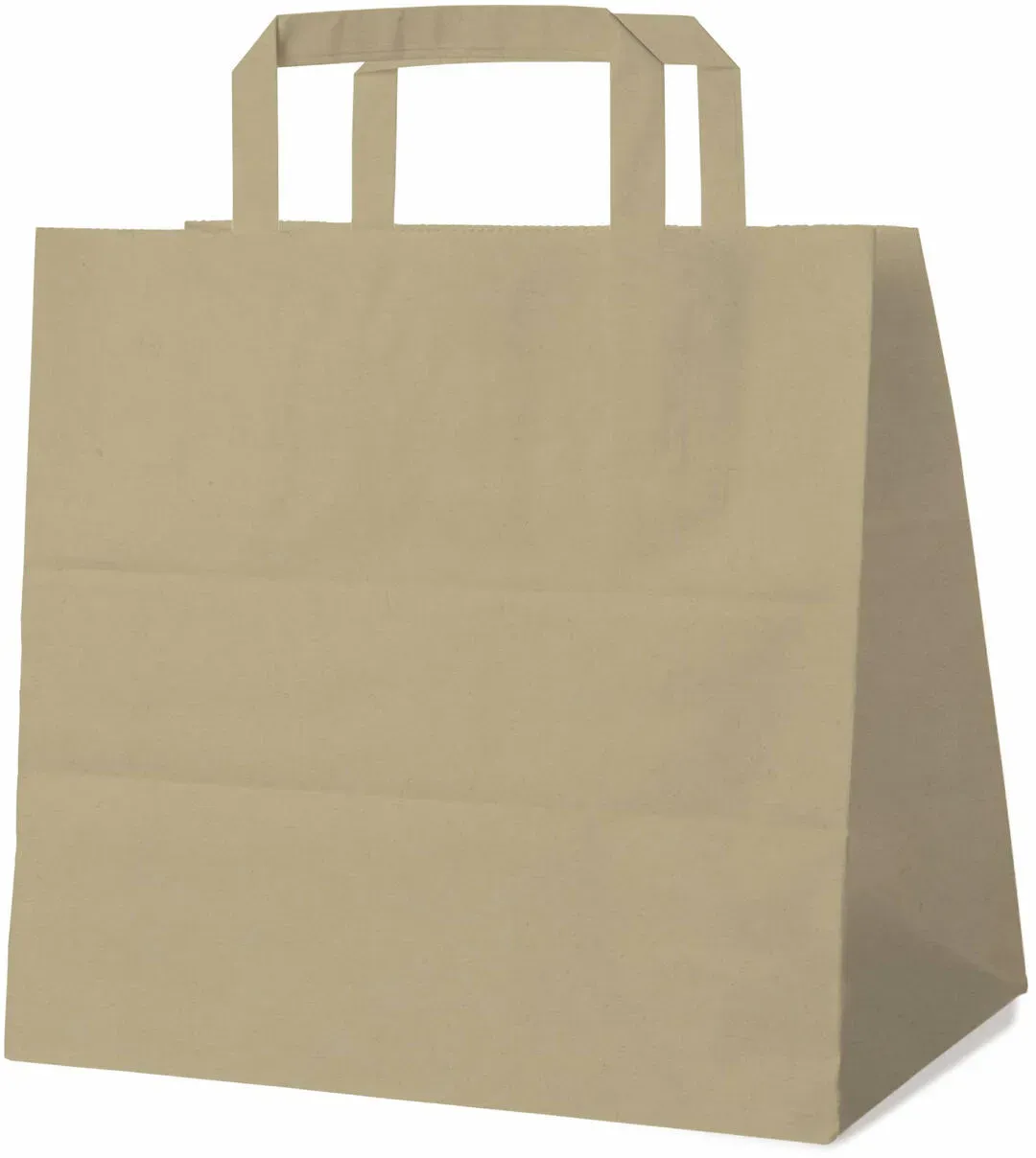 Papiertragetaschen 25 x 26 x 17 cm mit EAN-Code braun, 250 Stk.