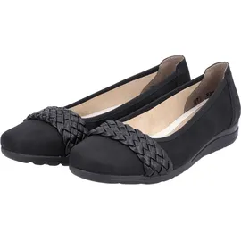 Rieker Damen Ballerinas L9358-00 schwarz Gr. 36