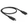 DeLock USB-C 0,5 m Schwarz