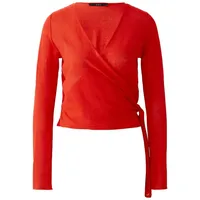 Oui Strickjacke Viskosemischung schmal geschnitten Uni | 38