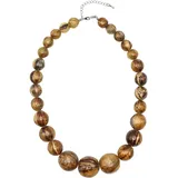 COLLEZIONE ALESSANDRO Kette mit Anhänger Banana braun / Holz