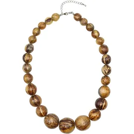 COLLEZIONE ALESSANDRO Kette mit Anhänger Banana braun / Holz