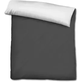 cloudcomfort Wendebettwäsche schwarz/weiß 155 x 220 cm + 80 x 80 cm