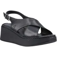 Hush Puppies Bex Wedge Nubuck Damen Black Wedges, Schwarz , 40-41 EU - 40 EU