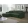 Fun Möbel Ecksofa Schlafsofa Sofa CONOR PREMIUM Stoff Poso Dunkelgrün Ottomane Links - Grün