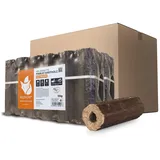 HEIZFUXX Holzbriketts Pinikay Hartholz Octagon 10kg x 2 Gebinde 20kg 1 Paket Hartholzbriketts Kaminbriketts Ofenbriketts Brennholz Brikett Gluthalter Briketts Paligo