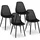 FROMM & STARCK Lehnstuhl Kunststoff schwarz 4er Set