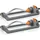 Brandson Viereckregner 9,5 l grau/orange