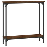 VidaXL Konsolentisch Braun Eichen-Optik 75x22,5x75 cm Holzwerkstoff