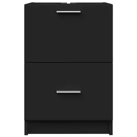 vidaXL Waschbeckenunterschrank Schwarz 40x37x59 cm Holzwerkstoff