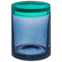 REMEMBER Glasdose L blau/türkis - 1.7 L - Lebensmittelecht, Handarbeit