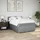 vidaXL Boxspringbett mit Matratze Hellgrau 140x200 cm Stoff