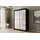 altdecor Schiebetürenschrank PEKA 120 x 215 x 61 cm Schwarz