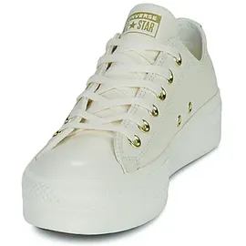 Converse Chuck Taylor All Star Lift Damen Weite M Gold/Weiß 39