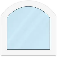 Stichbogenfenster, Holz, Classic IV 68, Weiß, 635 x 885 mm, 2-fach Verglasung, individuell konfigurieren