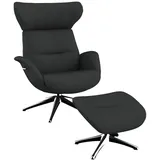flexlux Relaxsessel FLEXLUX Polyester 90 x 107 x 89 cm grau mit Kopfteil