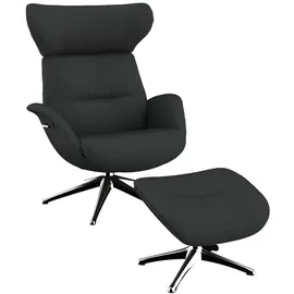 flexlux Relaxsessel FLEXLUX Polyester 90 x 107 x 89 cm grau mit Kopfteil