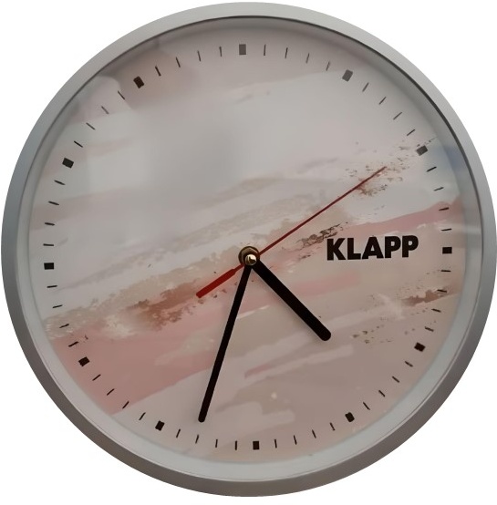 KLAPP Cosmetics Wanduhr, 30cm Durchmesser