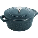 Staub Twisted Cocotte, Pfanne + Kochtopf, Blau