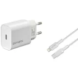 4smarts Schnelllade-Set 20W mit 1,5m Lightning Kabel f. iPhone