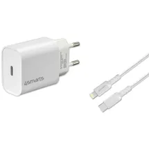 4smarts Schnelllade-Set 20W mit 1,5m Lightning Kabel f. iPhone