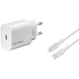 4smarts Schnelllade-Set 20W mit 1,5m Lightning Kabel f. iPhone