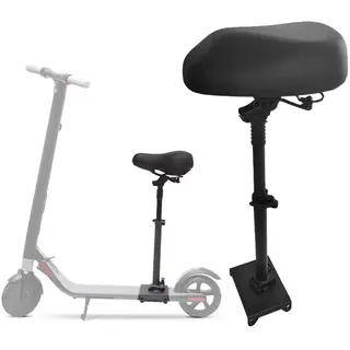 BaiWon Scooter Sitz Sattel, Scooter Sitz Sattel Sitzbefestigung, Höhenverstellbarer Sattel Stoßdämpfung Elektroroller Sitz Ersatz Kompatibel mit Ninebot E2/E2Plus Elektrofahrrad Scooter