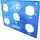 Best Sporting Torwand für 213 x 152 cm Tore blau/weiß