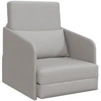 VidaXL Boden Schlafsofa 2-in-1 Wolkenweiß 65x80x83 cm Stoff